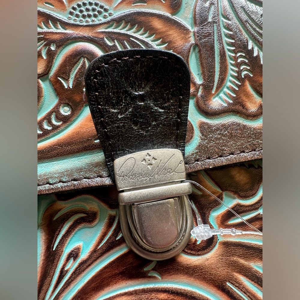 Patricia Nash Locri Tooled Leather Crossbody Purse - Picture 6 of 10